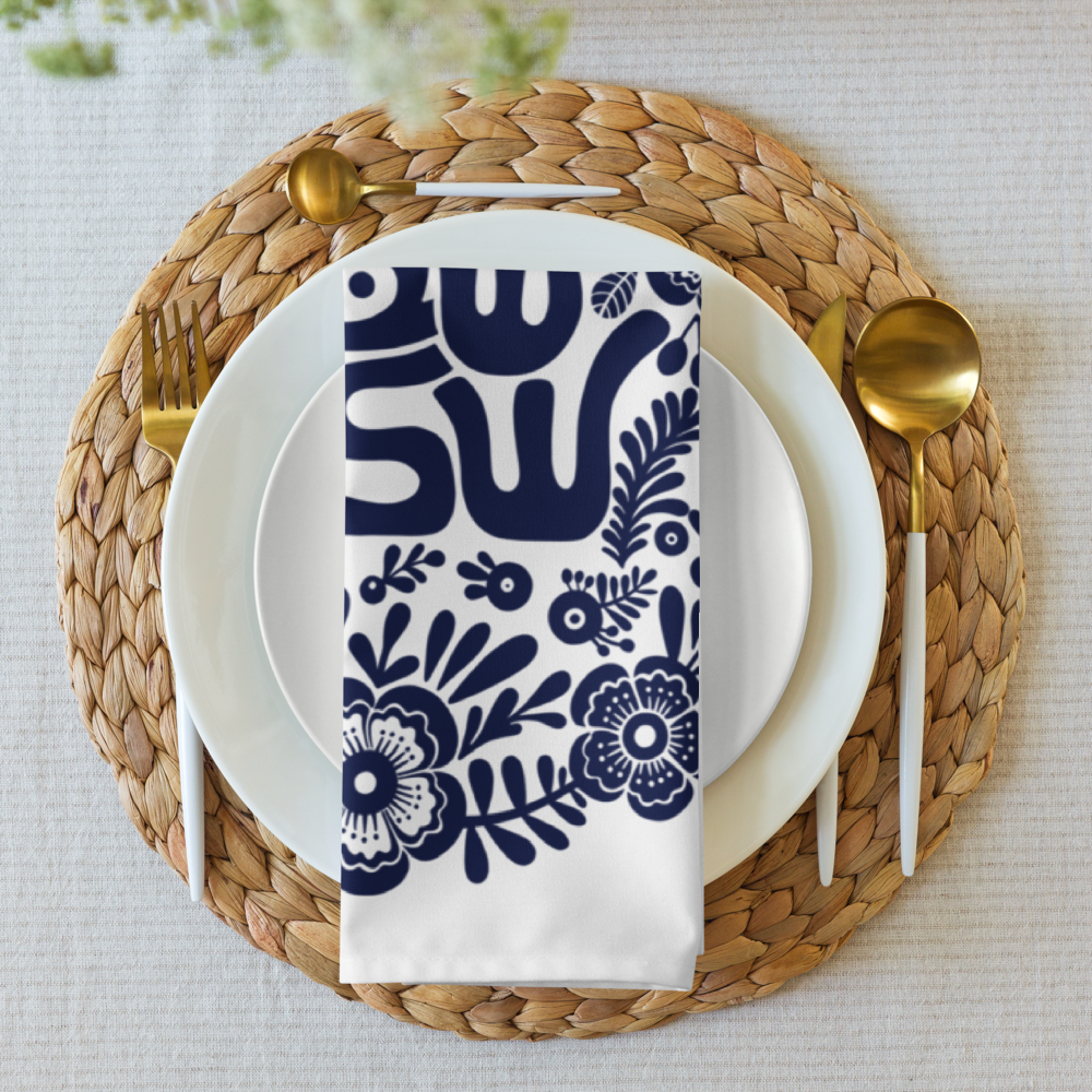 Shabbat Shalom Challah Cover (Hebrew)