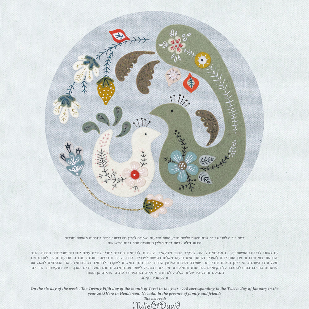 LOVE BIRDS KETUBAH