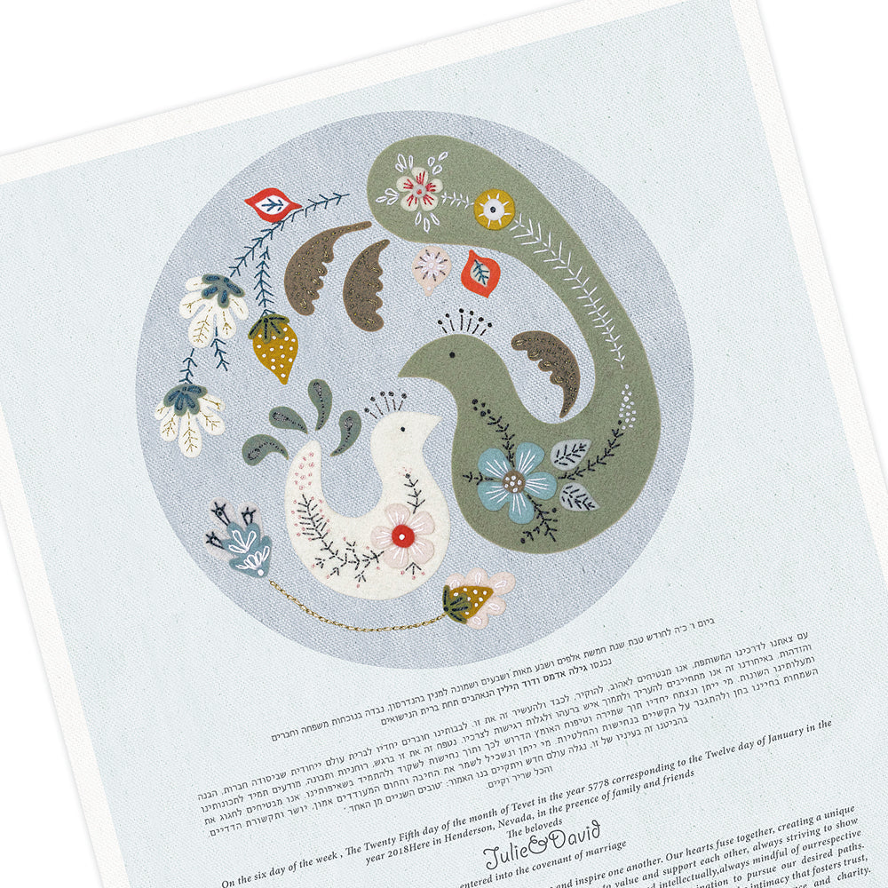 LOVE BIRDS KETUBAH