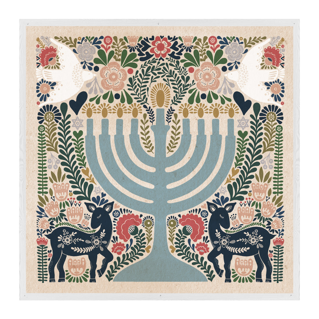 Hanukkah Menorah Eleora Art Print