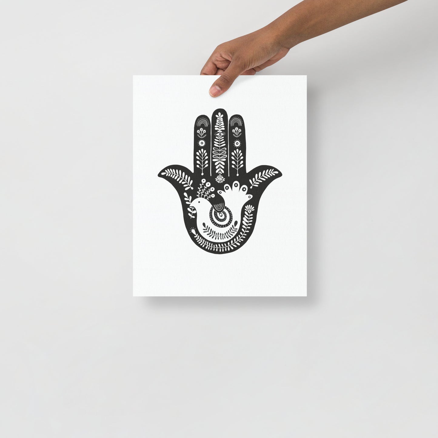 Protection Hamsa Art Print חמסה