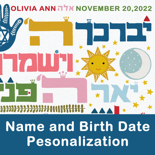 Framed poster Birkat Kohanim