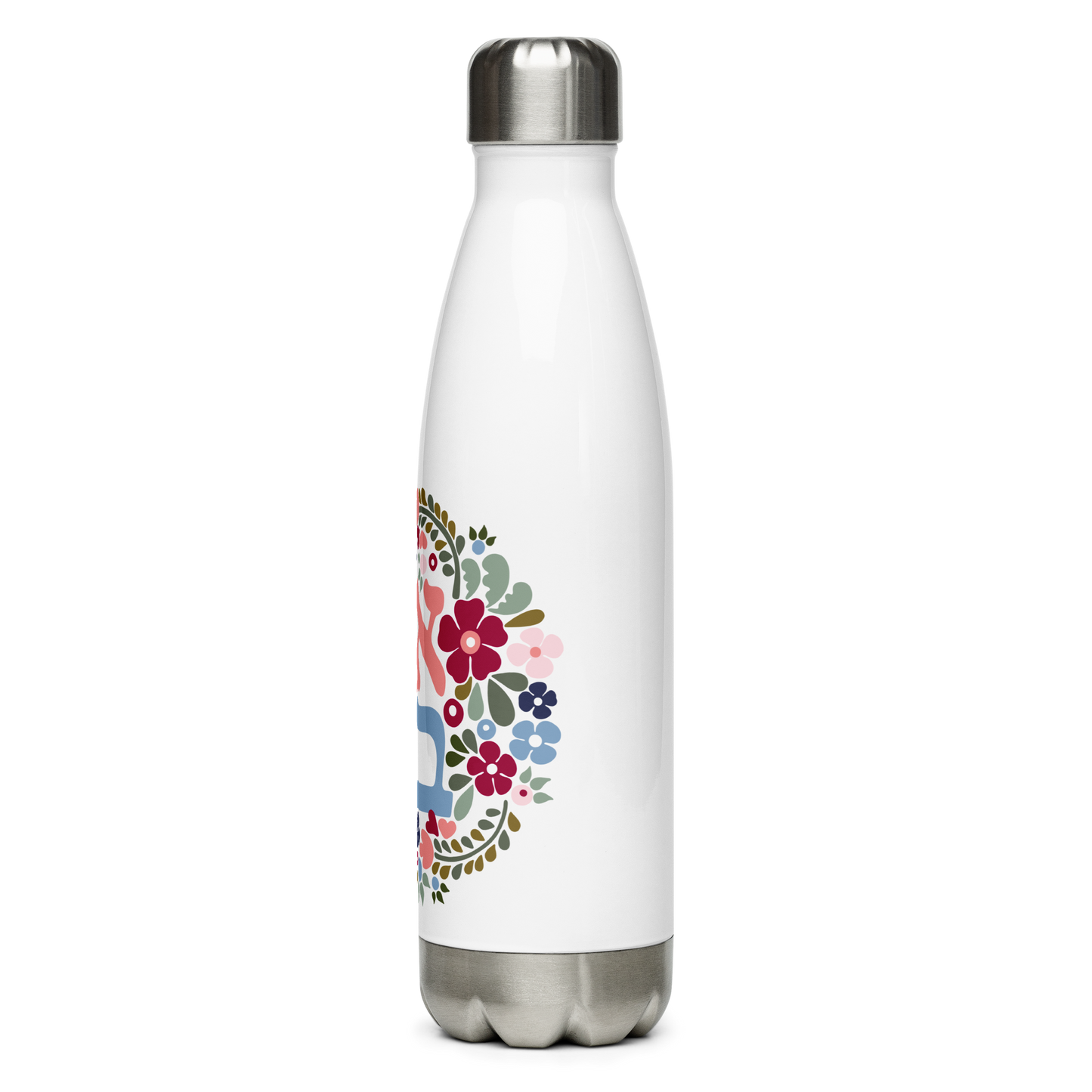 Ahavah Floral Stainless Steel Water Bottle