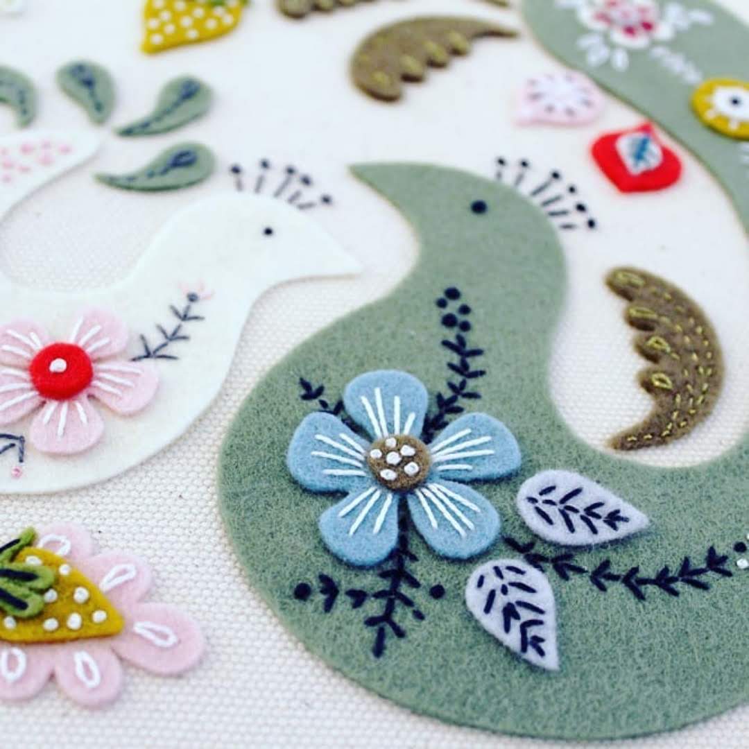 Felt and Embroidery Art