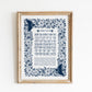 Asher Yatzar Blue Hebrew and English