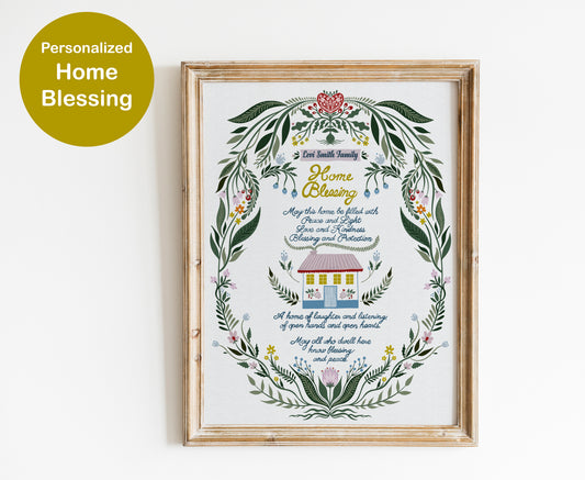 Personalized Home Blessing - English