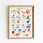 Personalized Hebrew Alef-Bet Alphabet Poster