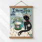 I Like My Tea with Milk – Whimsical Cat Art Print
