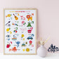 Personalized Hebrew Alef-Bet Alphabet Poster