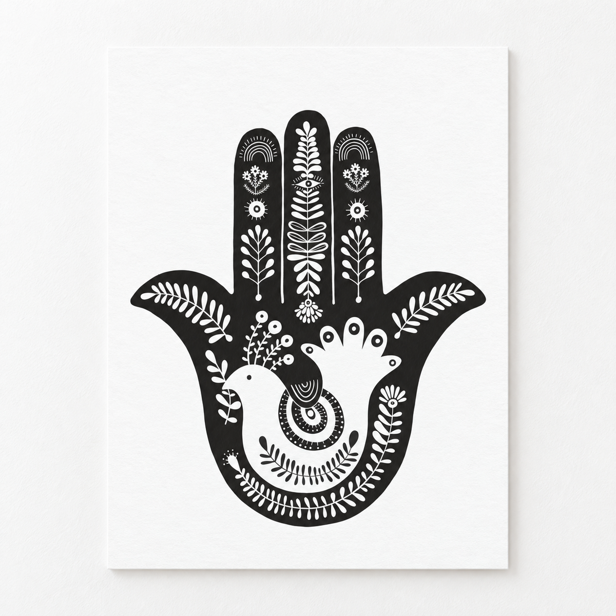 Protection Hamsa Art Print חמסה