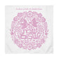 Personalized Shabbat Shalom Challah Cover (Hebrew)