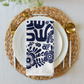 Shabbat Shalom Challah Cover (Hebrew)
