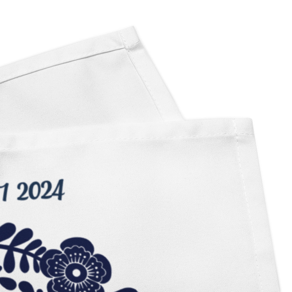 Personalized Shabbat Shalom Challah Cover (Hebrew)