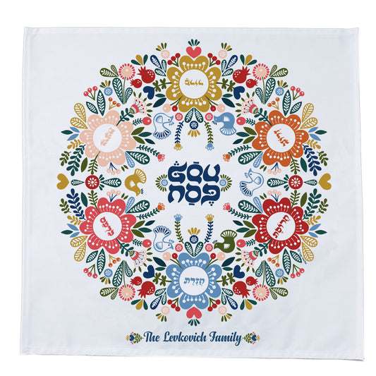 Personalized Seder Table Mat – Modern Passover Seder Plate