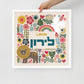 Personalized Framed Hebrew Name Art (Lion)