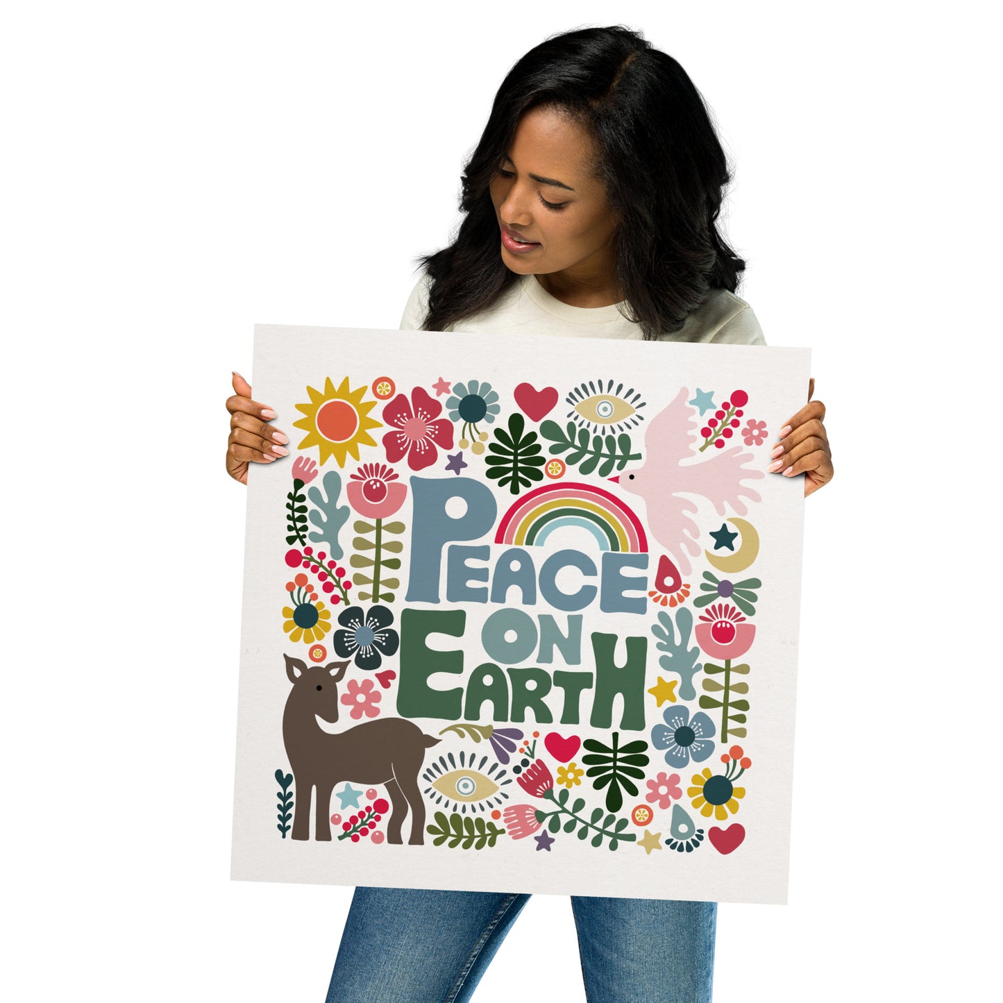 Peace on Earth Art Print (light)
