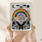 Rainbow Blessing- God's Promise Prayer Art Print