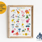 Personalized Hebrew Alef-Bet Alphabet Poster