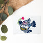 Shalom postcard Hebrew Dove illustration