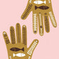 Pink Protection Hamsa Art Print חמסה