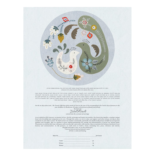 LOVE BIRDS KETUBAH