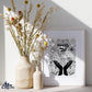 Modeh Ani - I give thanks - מודה אני - Art Print black on white