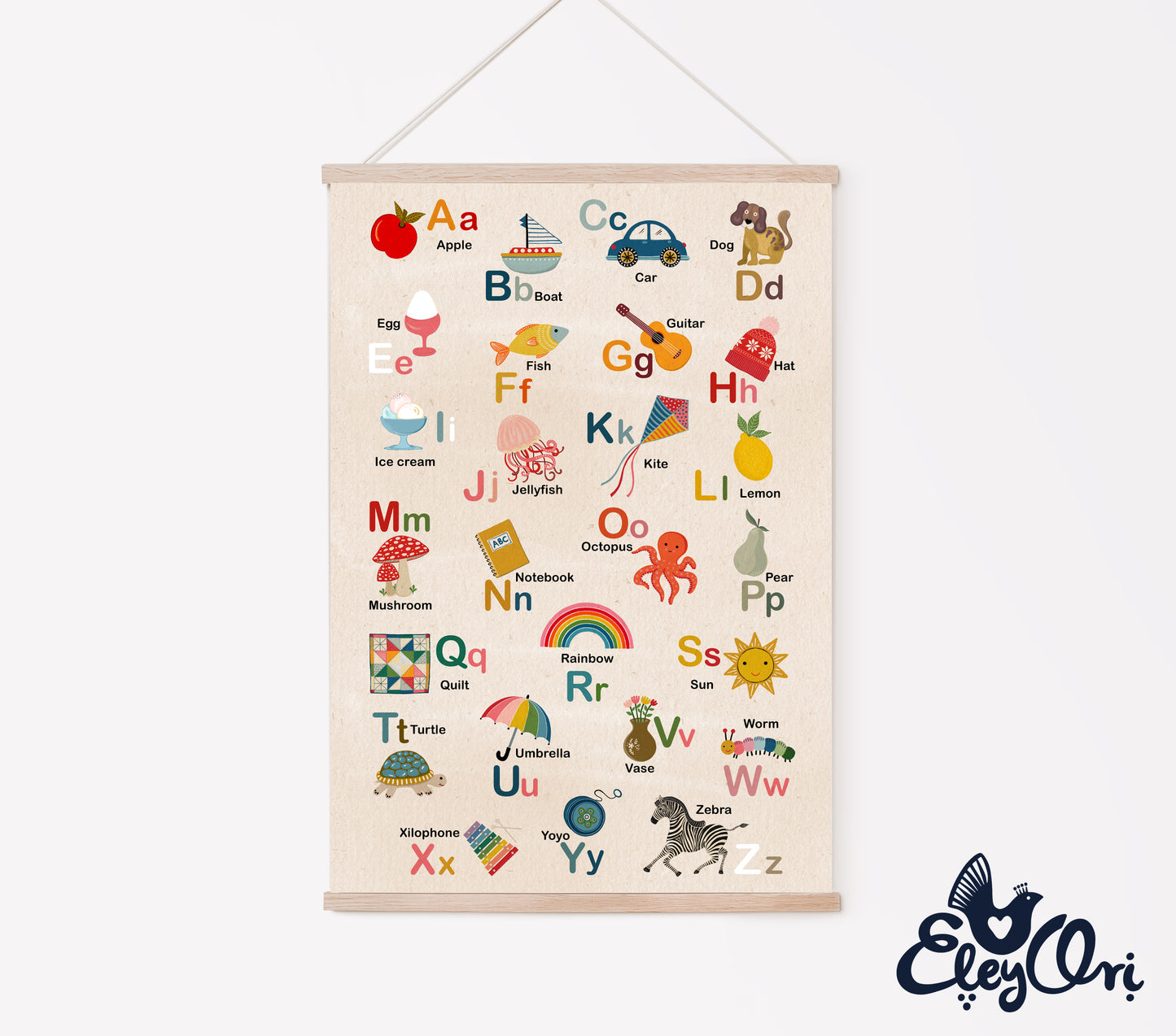 English Alphabet Poster