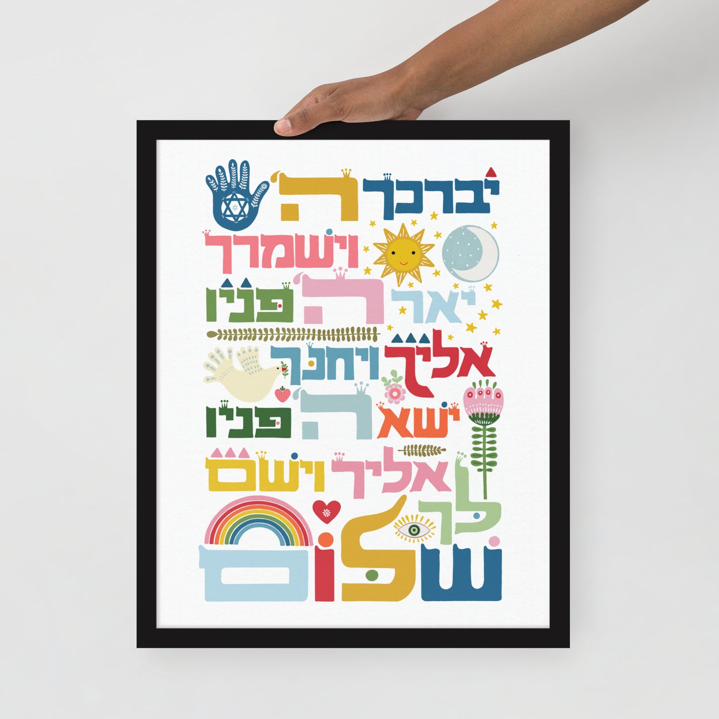 Framed poster Birkat Kohanim