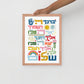 Framed poster Birkat Kohanim