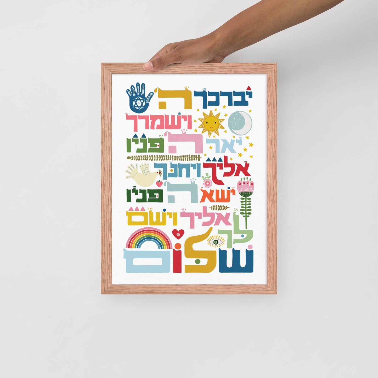 Framed poster Birkat Kohanim