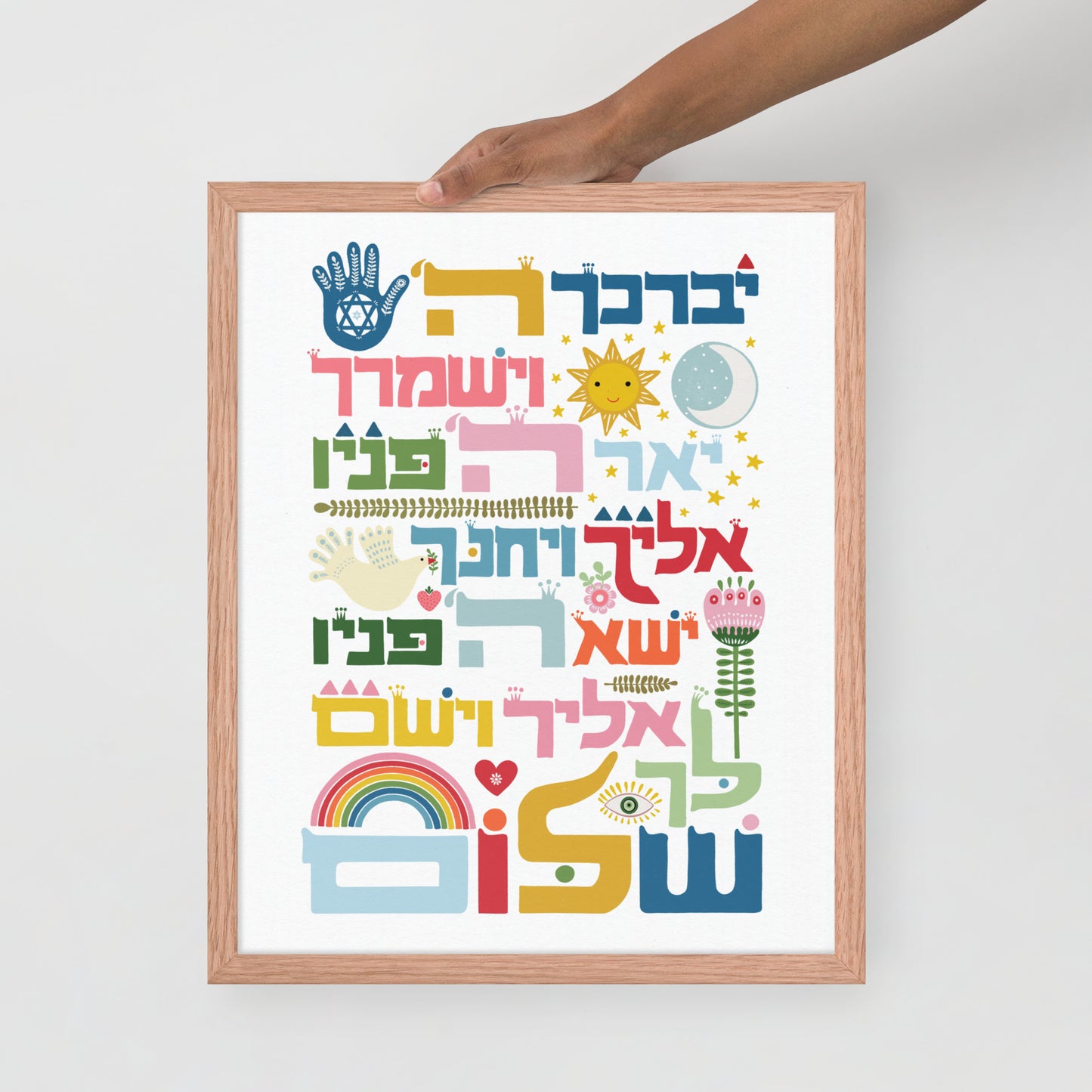 Framed poster Birkat Kohanim