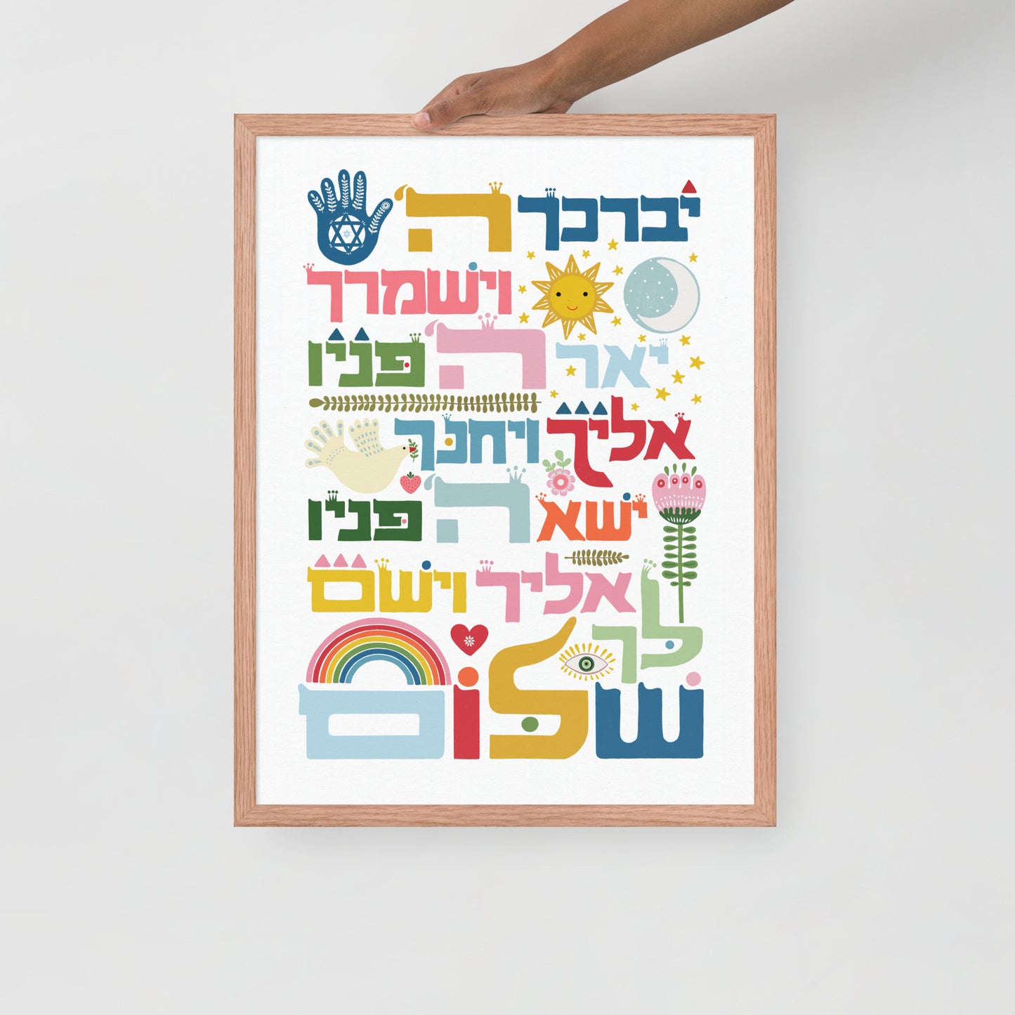 Framed poster Birkat Kohanim