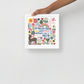 Framed Happy Home Blessing - Birkat Habayit Art Print
