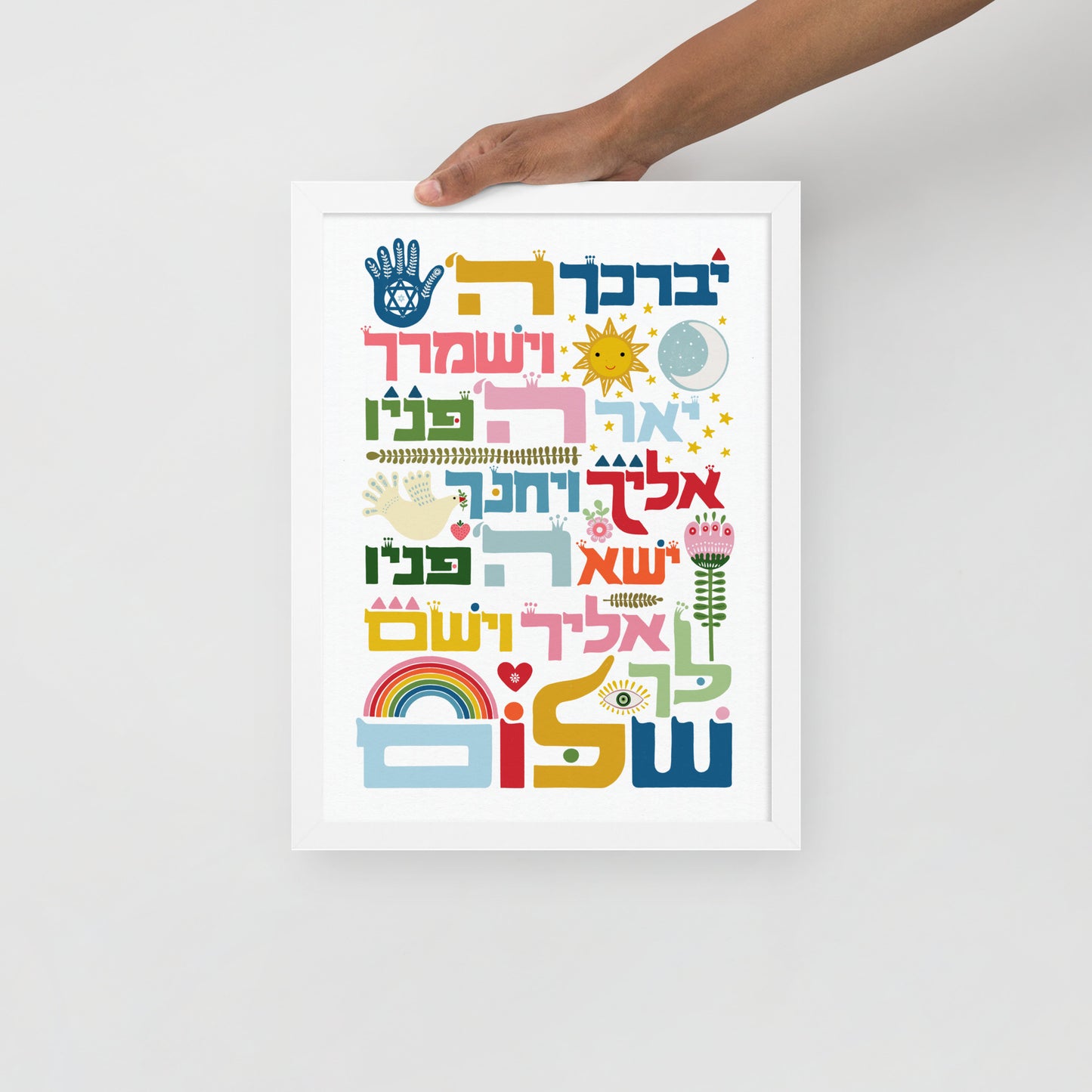 Framed poster Birkat Kohanim