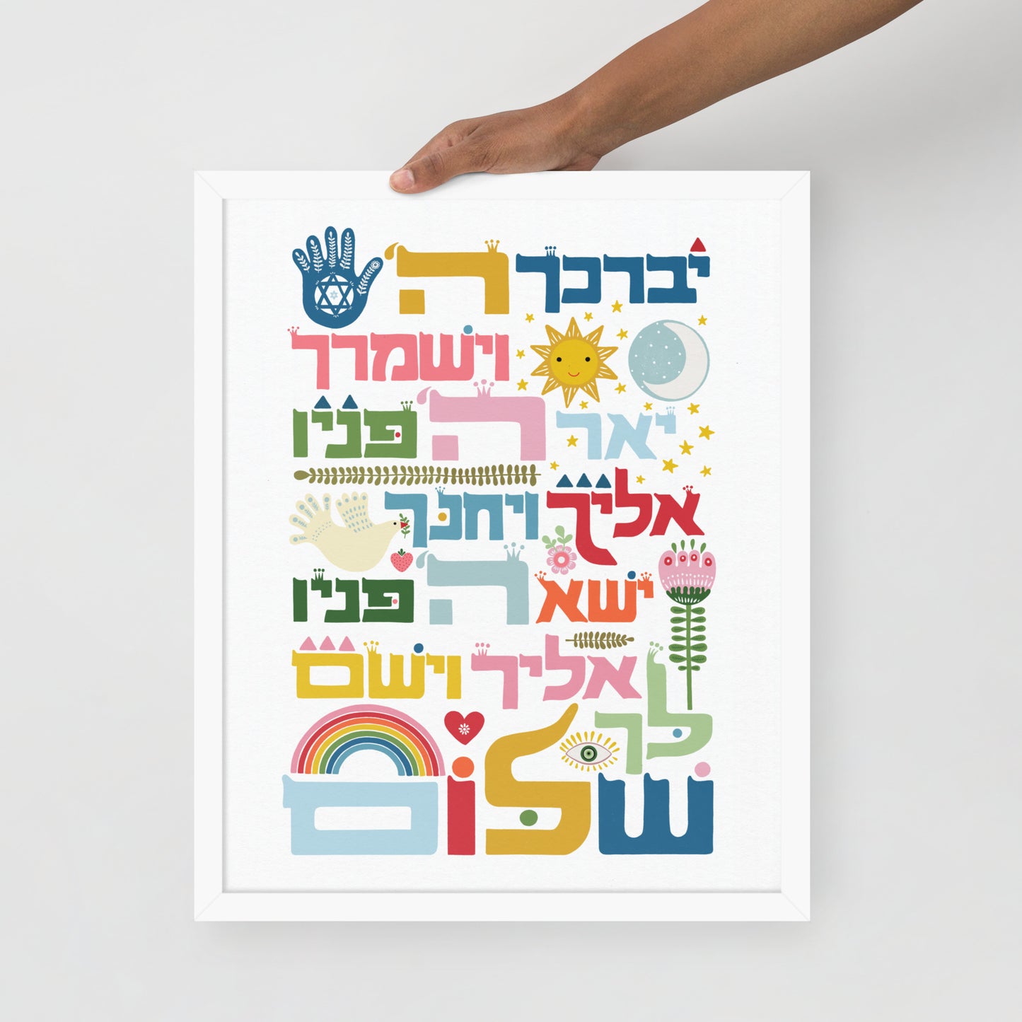 Framed poster Birkat Kohanim