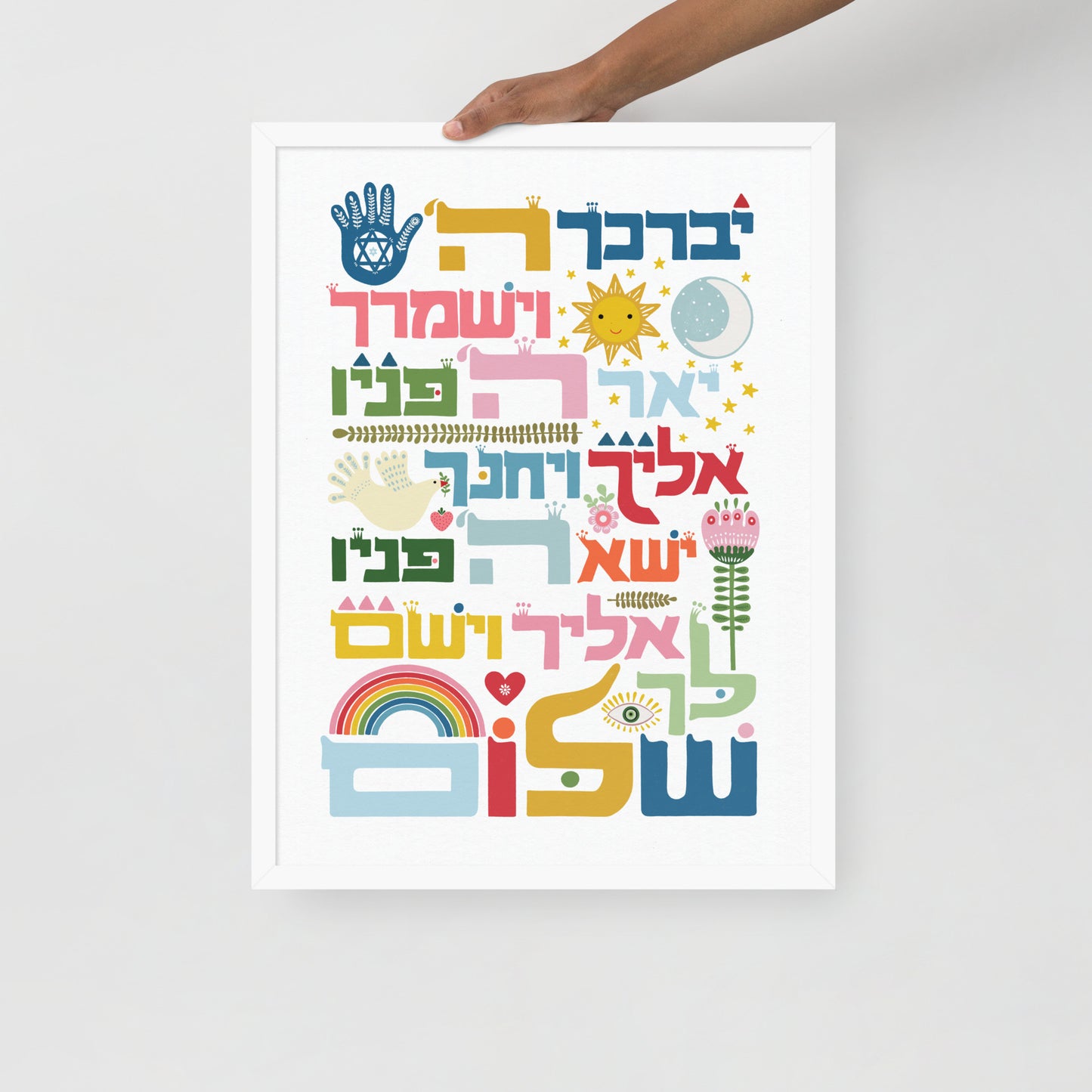 Framed poster Birkat Kohanim