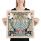 Hanukkah Menorah Eleora Art Print