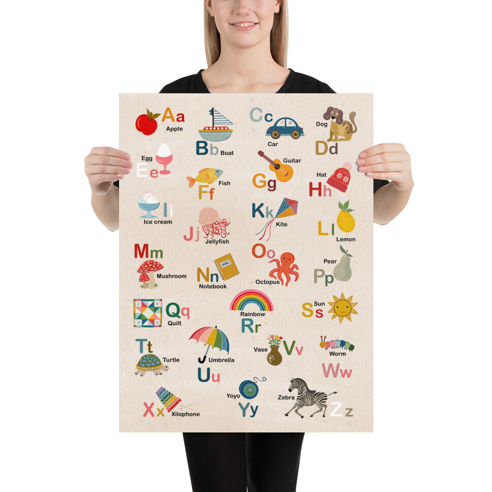 English Alphabet Poster