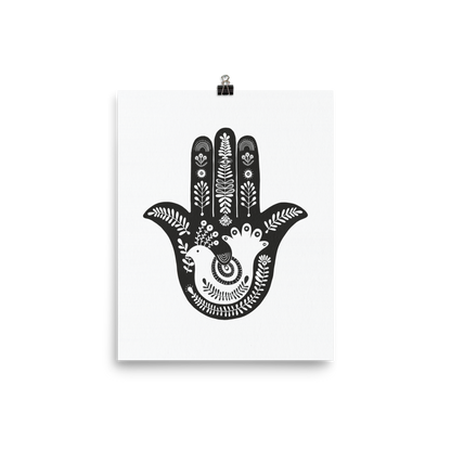 Protection Hamsa Art Print חמסה