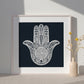 Hamsa Home Blessing Birkat Habayit Art Print - English and Hebrew