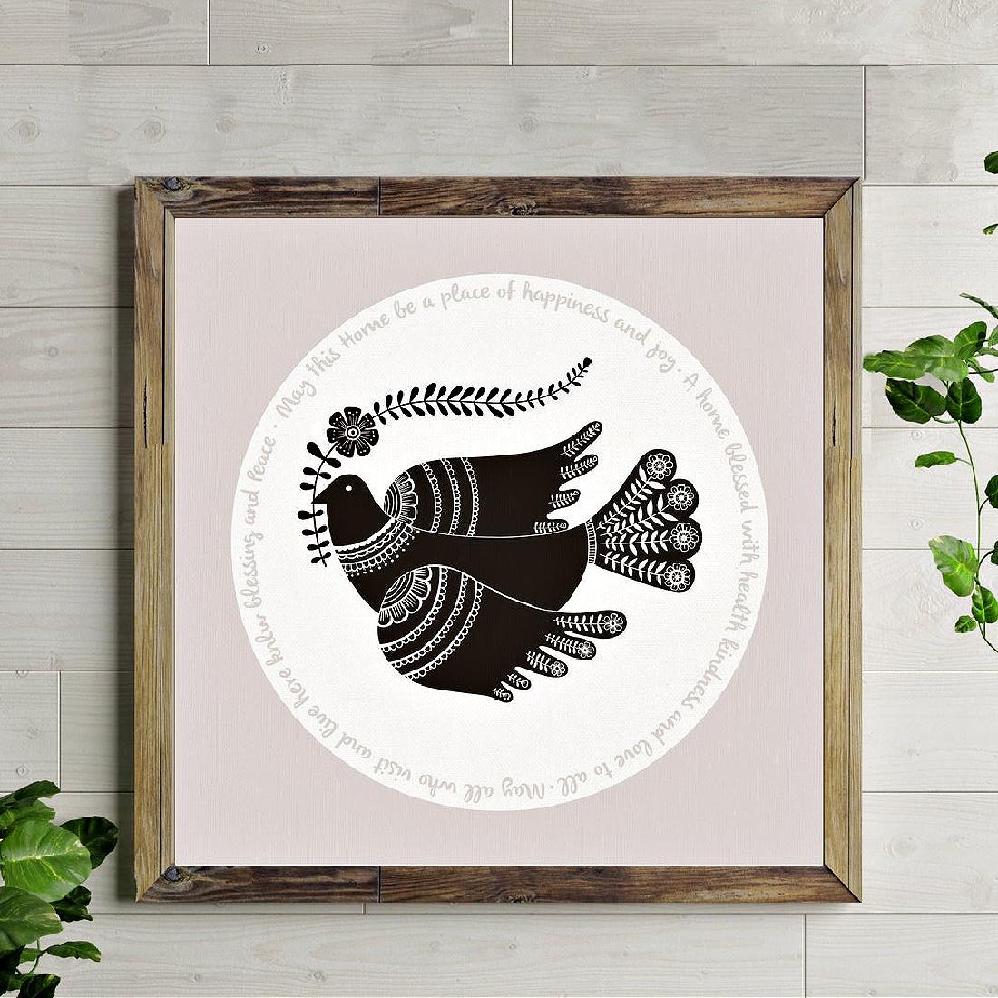 Peace Dove Home Blessing (English) Art Print