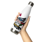 "Depart from evil, and do good; seek peace, and pursue it" Stainless Steel Water Bottle