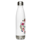 Ahavah Floral Stainless Steel Water Bottle