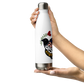 "Depart from evil, and do good; seek peace, and pursue it" Stainless Steel Water Bottle