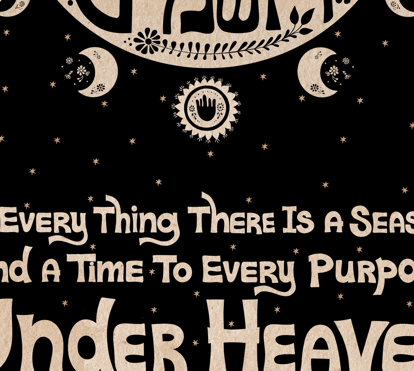 Kohelet - To everything there is a season modern original art print