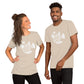 Depart from evil, and do good; seek peace, and pursue it." (Psalms) Unisex t-shirt