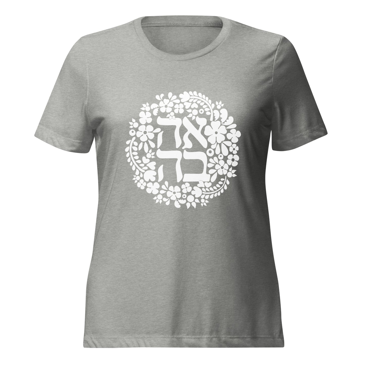 Women’s relaxed tri-blend Ahava Floral t-shirt